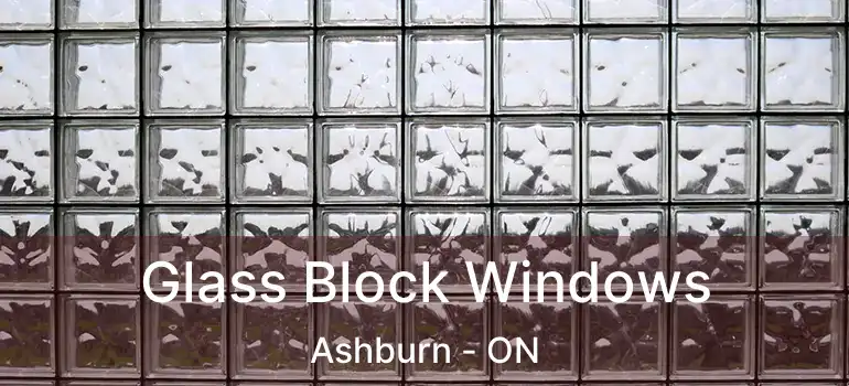  Glass Block Windows Ashburn - ON