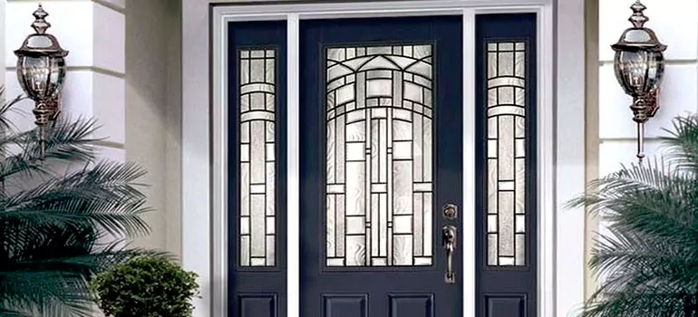 Stained Glass Door Panels in Whitby, Ontario