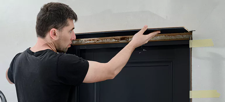 Wood Door Hole Repair in Whitby, ON