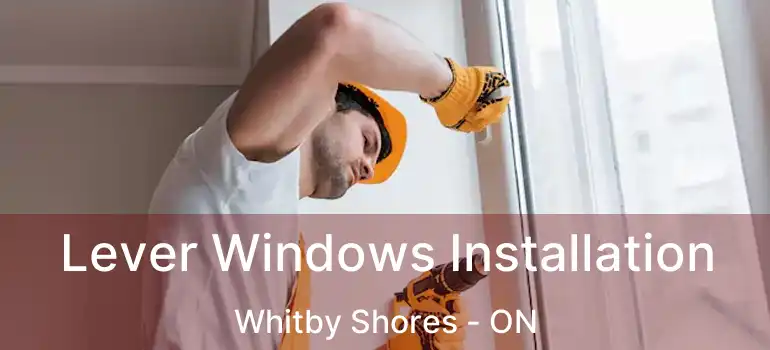  Lever Windows Installation Whitby Shores - ON