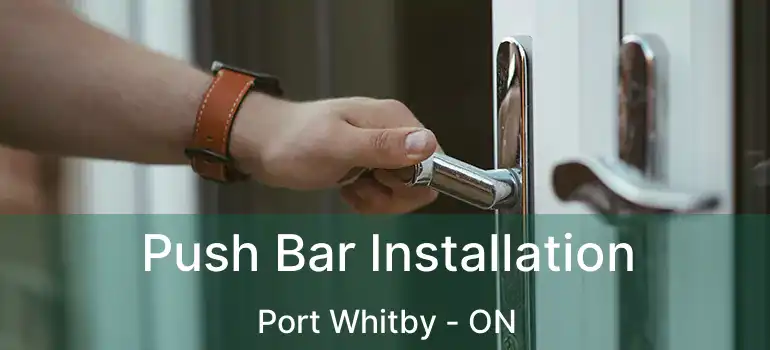  Push Bar Installation Port Whitby - ON
