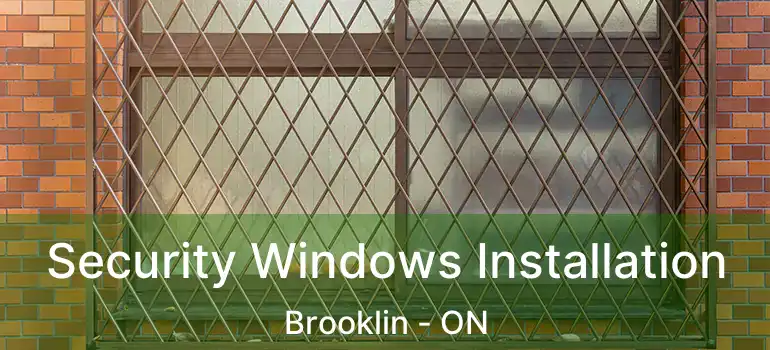  Security Windows Installation Brooklin - ON