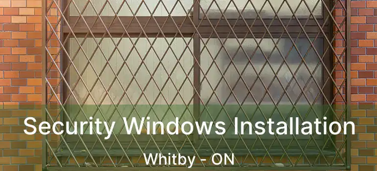  Security Windows Installation Whitby - ON