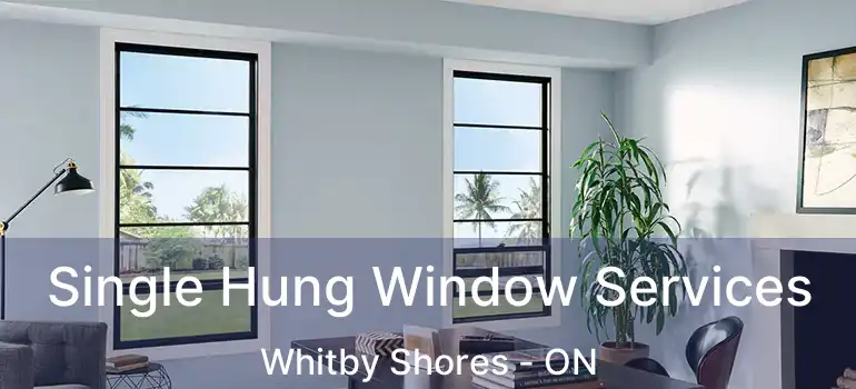  Single Hung Window Services Whitby Shores - ON