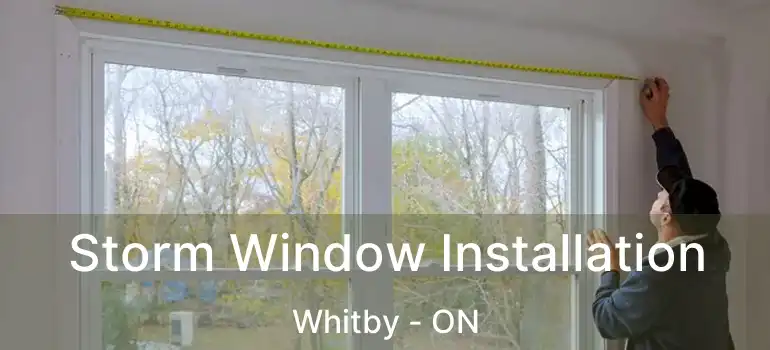  Storm Window Installation Whitby - ON